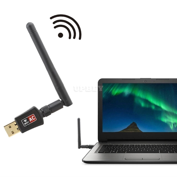 WIFI USB Network Adapter 600M Wireless Dual Band 2.4 / 5.8G Antenna Wi-fi Dongle for Windows XP Vista Win 7 8 10 Mac Linux