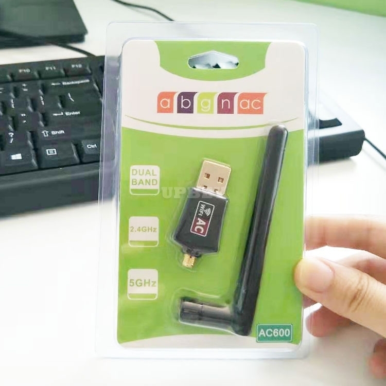 WIFI USB Network Adapter 600M Wireless Dual Band 2.4 / 5.8G Antenna Wi-fi Dongle for Windows XP Vista Win 7 8 10 Mac Linux