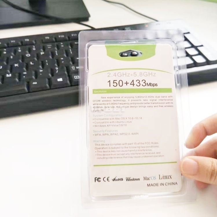 WIFI USB Network Adapter 600M Wireless Dual Band 2.4 / 5.8G Antenna Wi-fi Dongle for Windows XP Vista Win 7 8 10 Mac Linux