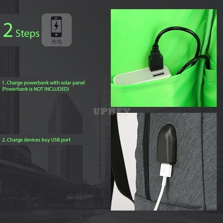 Backpack with Solar Panel USB Charging 15 Inch Laptop Business Waterproof School Bag For Men Women Travel Knapsack Antitheft Smart Shoulder