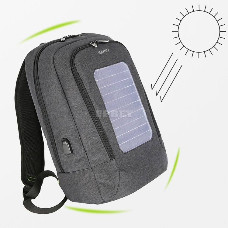 Backpack with Solar Panel USB Charging 15 Inch Laptop Business Waterproof School Bag For Men Women Travel Knapsack Antitheft Smart Shoulder