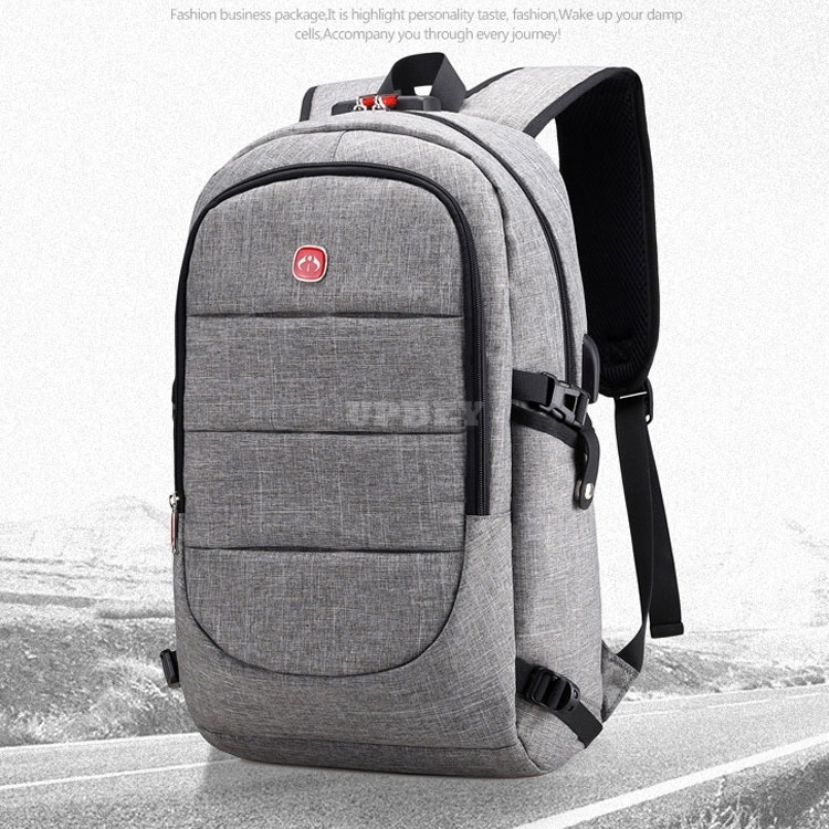 Backpack FL1605 Fashion Smart Bag Casual Waterproof for Laptop Men Women Travel School With USB Charging Anti theft Backpack