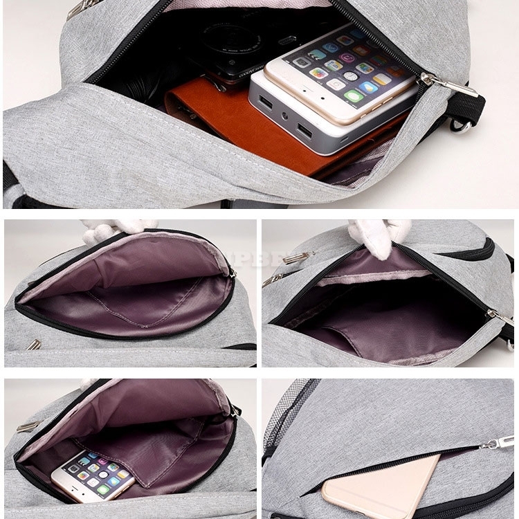 Backpack FL1716 Sport Smart Bag Casual Waterproof for Laptop Men Women Travel School With USB Charging Anti theft Backpack