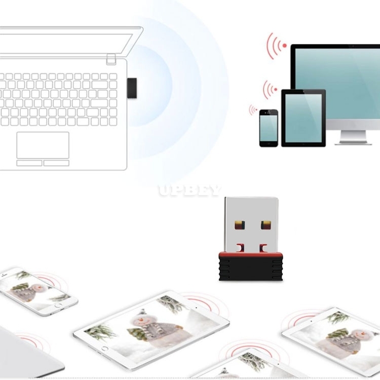 Mini USB Wireless Adapter 802.11N Wifi 150Mbps USB 2.0 Receiver Network Dongle MT7601 Card For Desktop Laptop Support MAC Windows