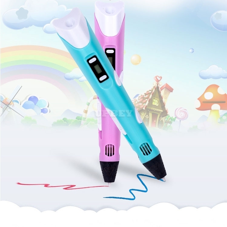 3D Printing Pen LED Screen DIY 100m ABS Filament Creative Toy Gift For Kids Design Drawing School