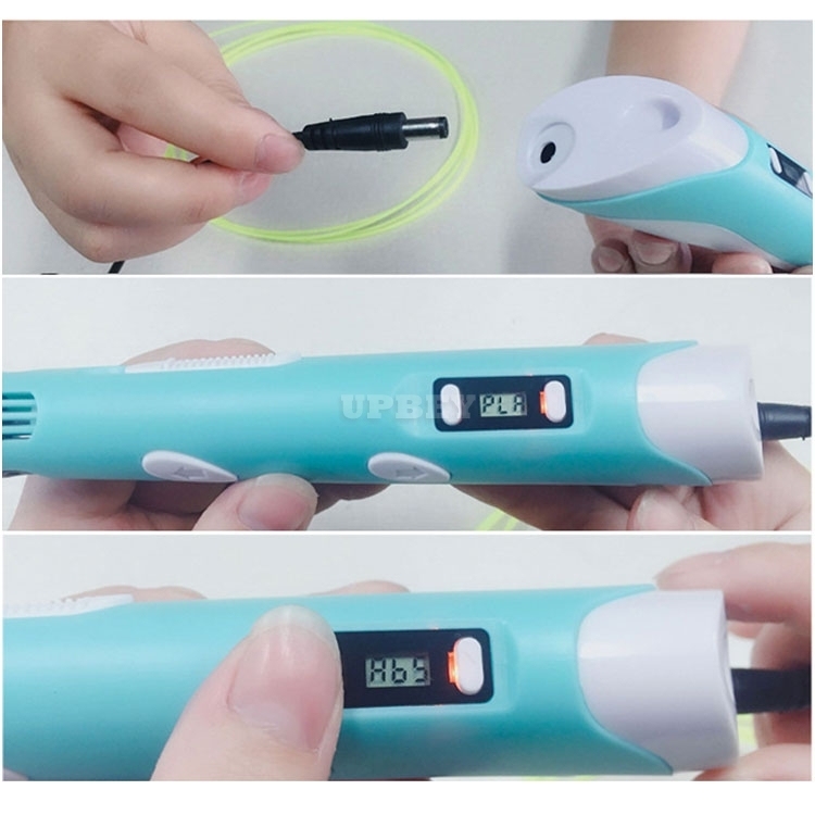 3D Printing Pen LED Screen DIY 100m ABS Filament Creative Toy Gift For Kids Design Drawing School