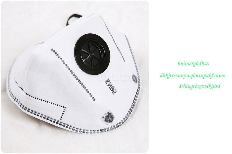 Disposable Activated Carbon Anti-smog Dustproof KN95 Respirator black