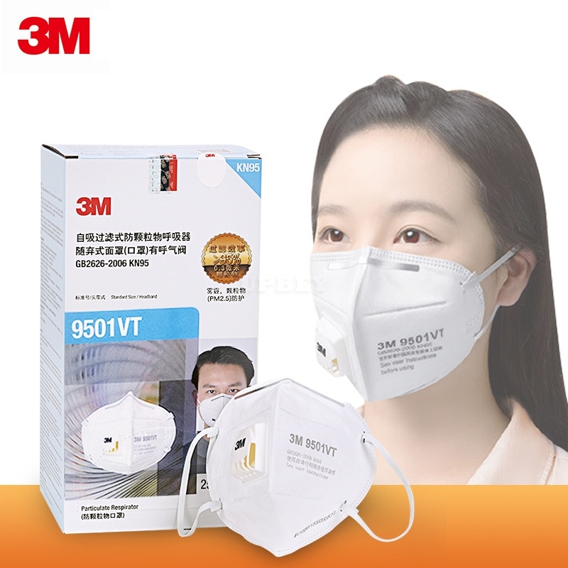 Dust Respirator N95 Breathable 9501VT Pm2.5 Mask with Breathing Valve
