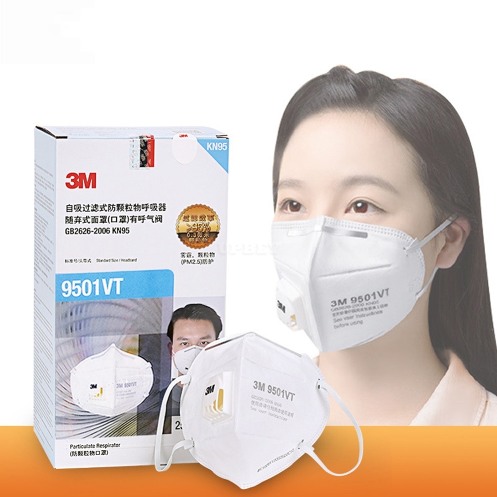 Dust Respirator N95 Breathable 9501VT Pm2.5 Mask with Breathing Valve