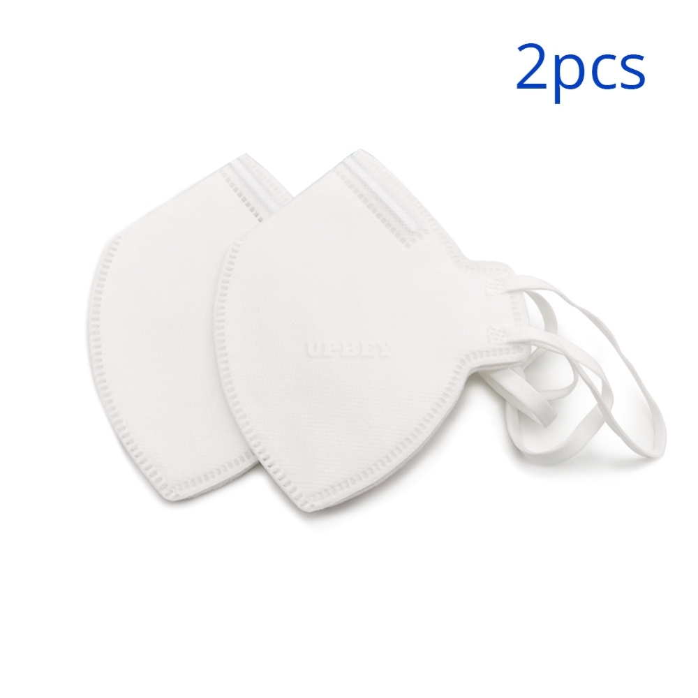 2pcs/bag Anti-smog Masks Riding Sport Dustproof Adult N95 Protective Masks white