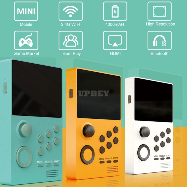POWKIDDY A19 Arcade Box Mini Handheld Android Super Retro Console IPS Screen built-in 3000+Games 30 3D Games WiFi Download