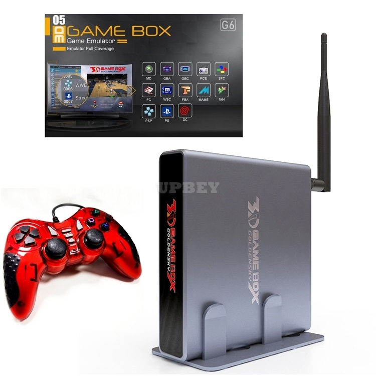 GOLDENSKY Game Box G6 2.4G WiFi Game Console Controller HDMI Classic TV Retro Arcade GBA N64 DC PS1 GBA PSP SNES PC Engine Mame