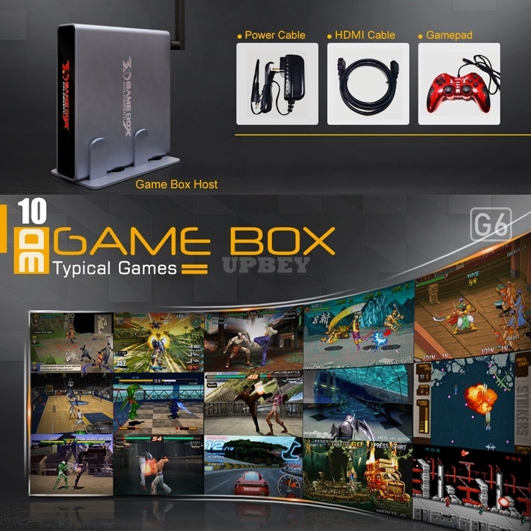 GOLDENSKY Game Box G6 2.4G WiFi Game Console Controller HDMI Classic TV Retro Arcade GBA N64 DC PS1 GBA PSP SNES PC Engine Mame