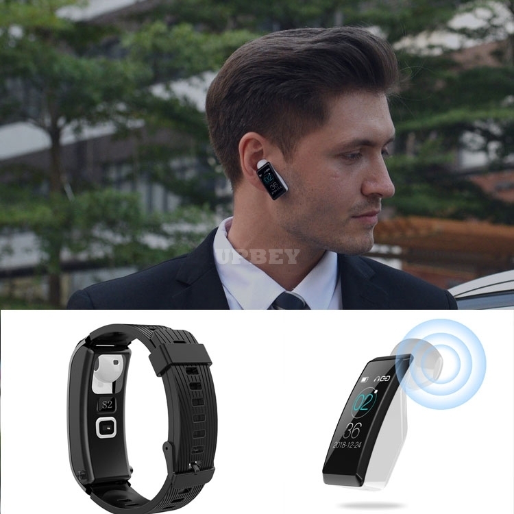 2in1 Multi-Function S2 Elegant Band Sport Smart Watch Fitness Bracelet Heart Rate Blood Pressure Female Wristband + Mono Bluetooth Headset