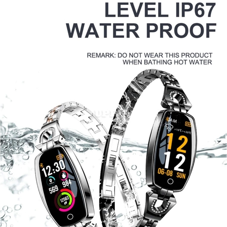 H8 Women Elegant Band Sport Smart Watch Fitness Bracelet Heart Rate Blood Pressure Female Wristband