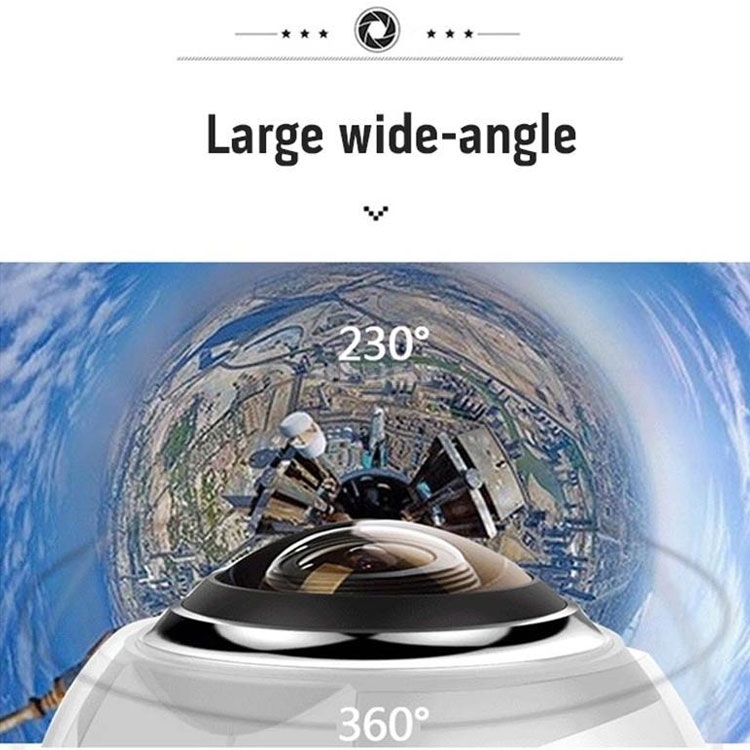 V1 360 Degree Panorama Sport Action Camera Wifi Mini 2448*2448 Ultra HD Driving VR 4k