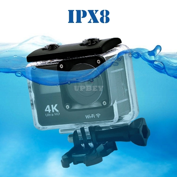 AK-S8 Sport Camera 4K / 24 fps Wifi Wide HD Double Display IPX8 Remote + Accessories