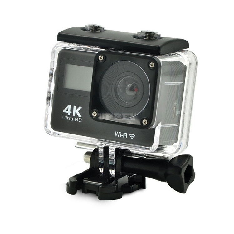 AK-S8 Sport Camera 4K / 24 fps Wifi Wide HD Double Display IPX8 Remote + Accessories