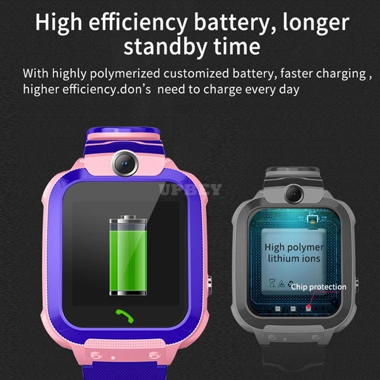 For Kids Q12B Children's Smart Watch Android Wristband Insert Card 2G Waterproof Remote GPS Locator Camera Call Anti-lost