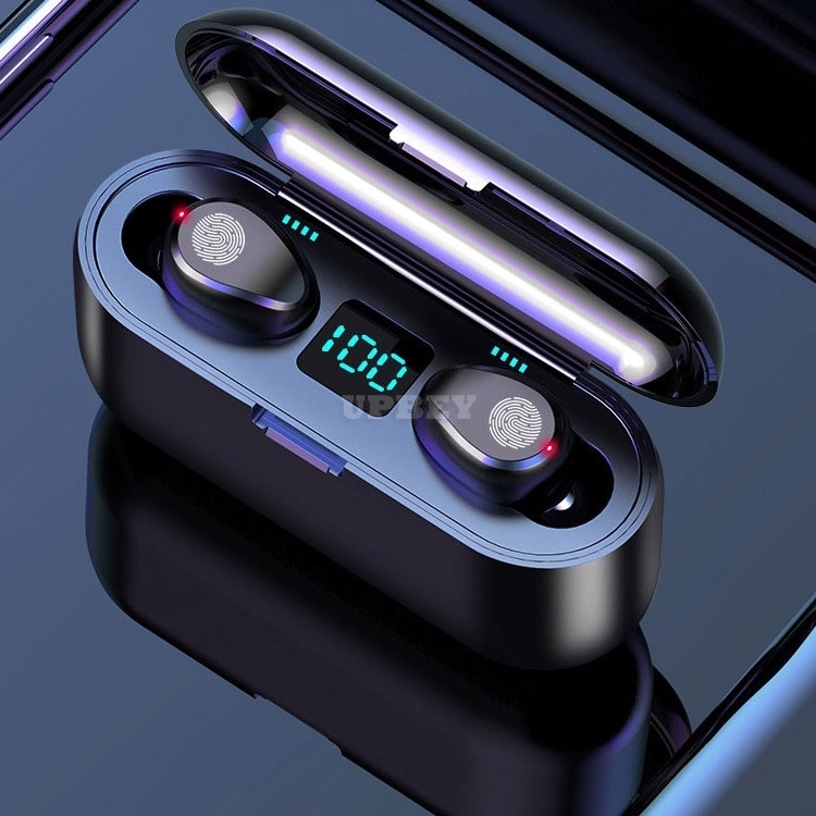 AMOI F9 Wireless Earphone Bluetooth V5.0 TWS Headphone LED Display With 2000mAh Power Bank Headset With Microphone