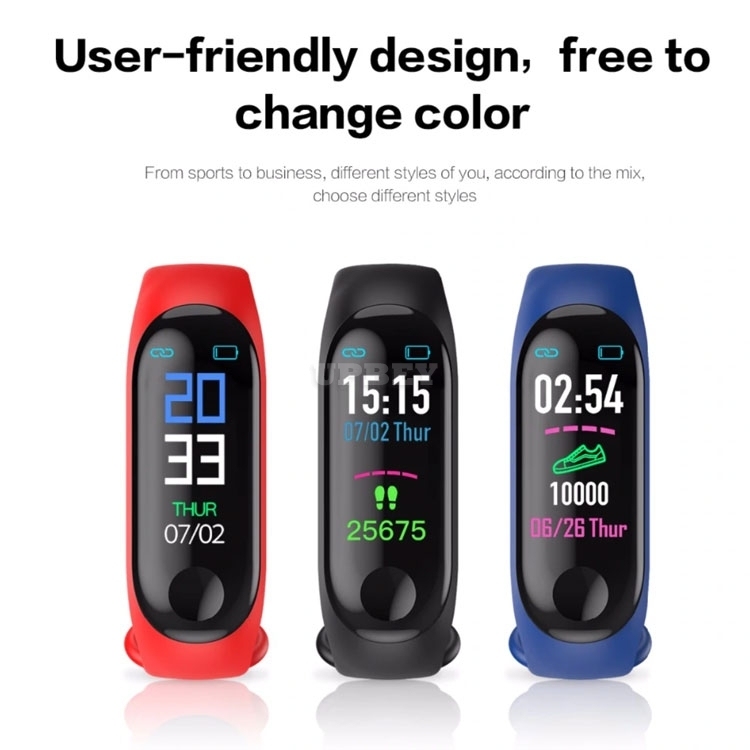 SmartWatch M3 Plus Sport Fitness Wristband Tracker Bracelet Band Heart Rate