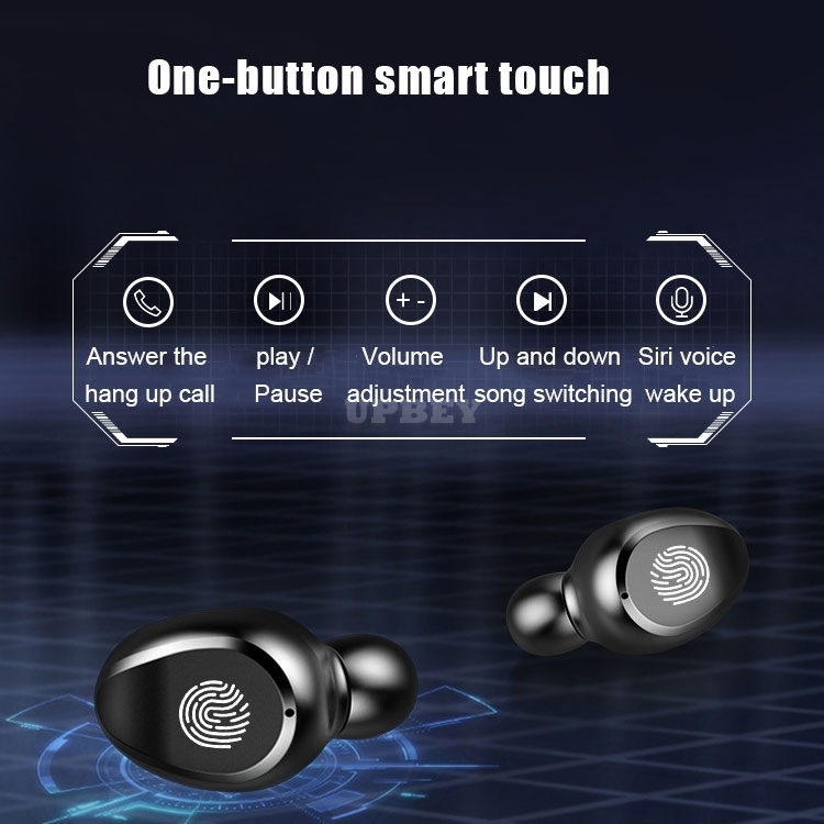AMOI F9 Wireless Earphone Bluetooth V5.0 TWS Headphone LED Display With 2000mAh Power Bank Headset With Microphone