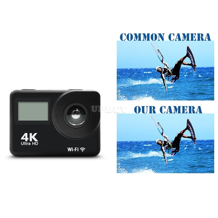 AK-S8 Sport Camera 4K / 24 fps Wifi Wide HD Double Display IPX8 Remote + Accessories