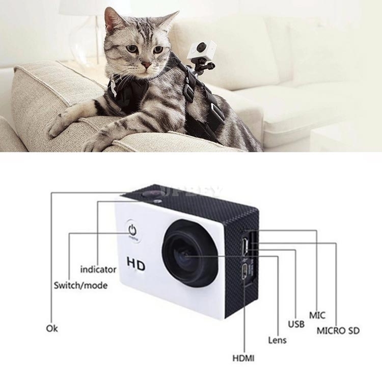 Sport Action Camera HD Waterproof SJ400 DV 1080P Video Recorder Mini Camcorder 2.0 Screen