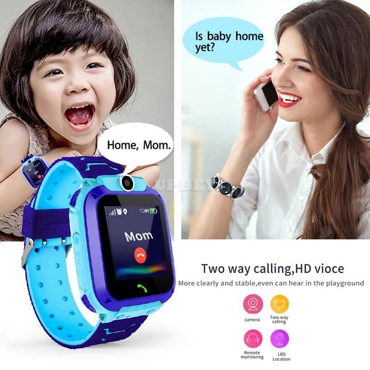 For Kids Q12B Children's Smart Watch Android Wristband Insert Card 2G Waterproof Remote GPS Locator Camera Call Anti-lost