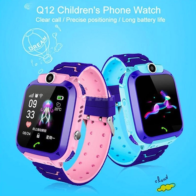 For Kids Q12B Children's Smart Watch Android Wristband Insert Card 2G Waterproof Remote GPS Locator Camera Call Anti-lost