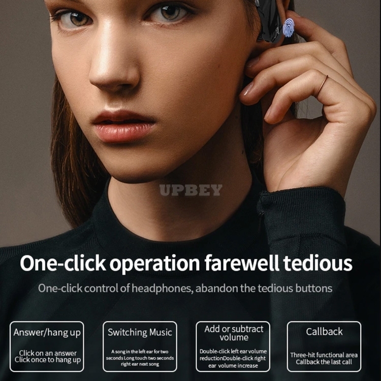 A15-TWS Wireless Sports 8D Headphones Bluetooth 5.0V Running Headsets HiFi TWS Earbuds Sound Auto Pairing Intelligent Noise Reduction