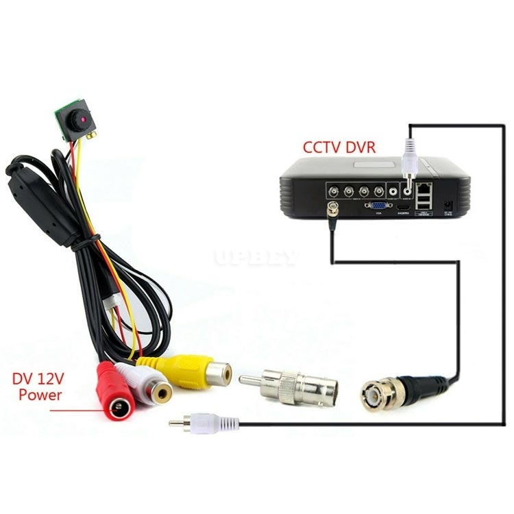 Mini Micro Camera 12V Color Video Camera 700TVL CMOS Sensor Audio Video Microphone For Security