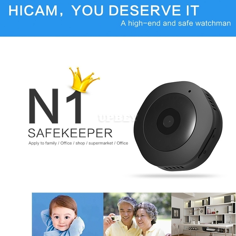 H6 WiFi Mini HD 1080P 120 Degree Wide Angle Wearable Smart Wireless Surveillance Camera Support Infrared Night Vision & Motion Detection Recording