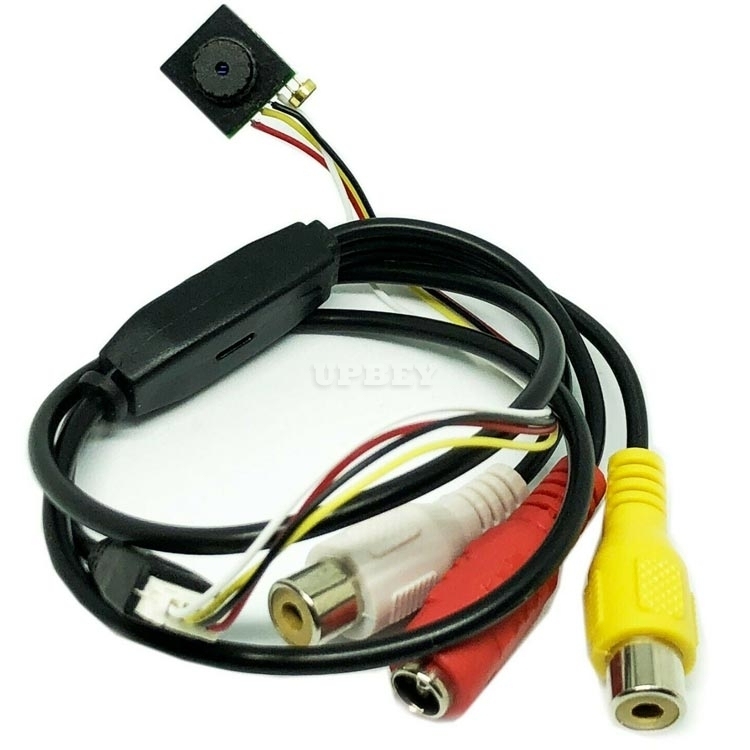 Mini Micro Camera 12V Color Video Camera 700TVL CMOS Sensor Audio Video Microphone For Security