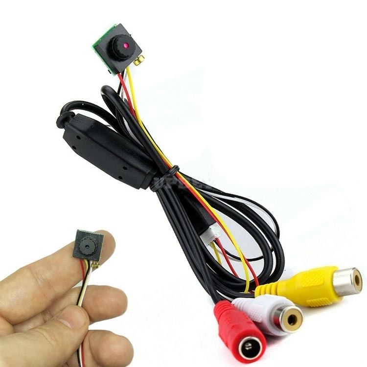 Mini Micro Camera 12V Color Video Camera 700TVL CMOS Sensor Audio Video Microphone For Security