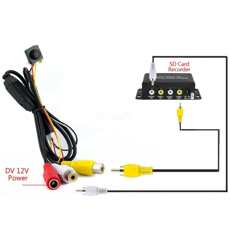 Mini Micro Camera 12V Color Video Camera 700TVL CMOS Sensor Audio Video Microphone For Security