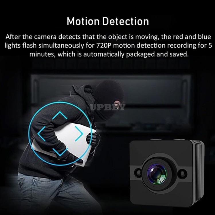 SQ12 Mini Sports Action Camera - FHD Resolutions,Loop-Cycle Recording, Motion Detection, Night Vision