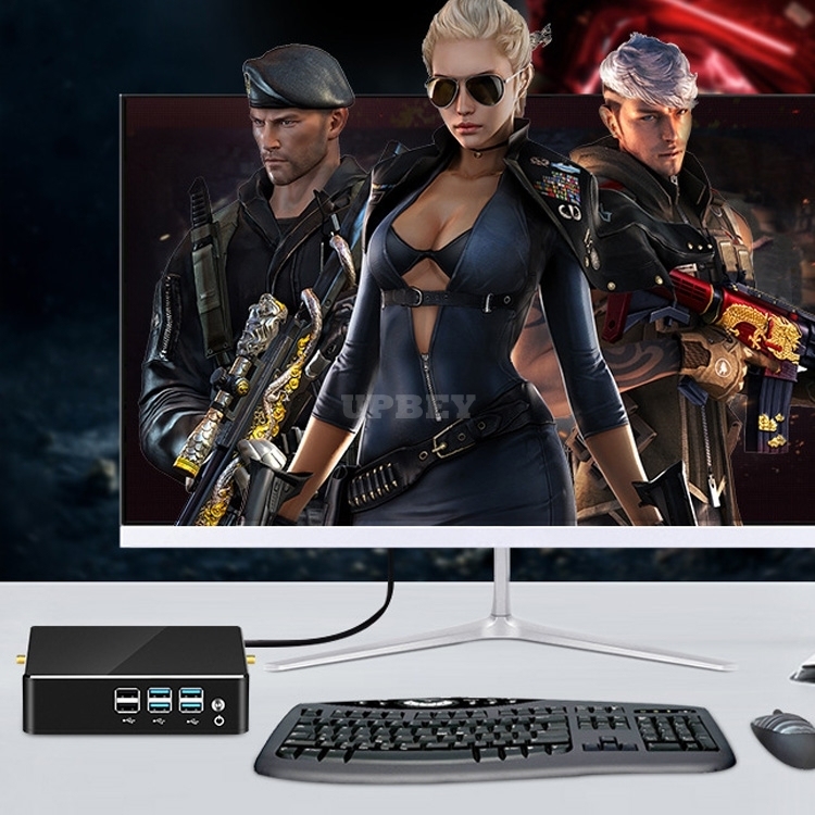 Mini Computer Desktop PC Gaming Office i3 i5 i7 SSD Wifi Intel 8th Gen. 15W USB 3.0 DDR4 Win 10 HDMI LAN VGA