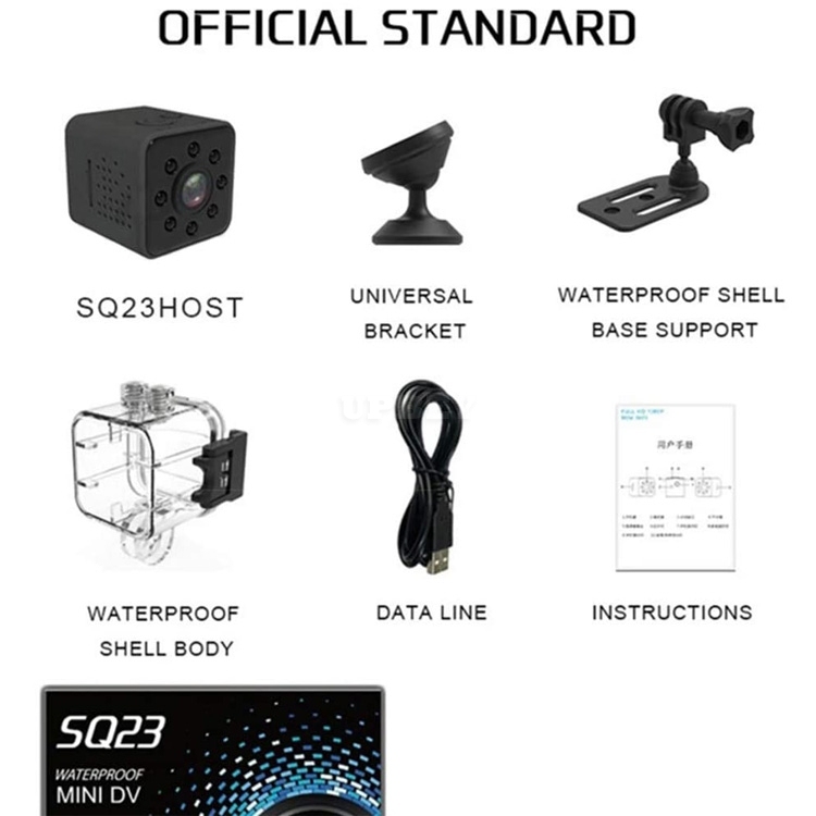 SQ23 HD WIFI Mini Camera 1080P Video Sensor Night Vision Camcorder Micro Cameras DVR Recorder Black