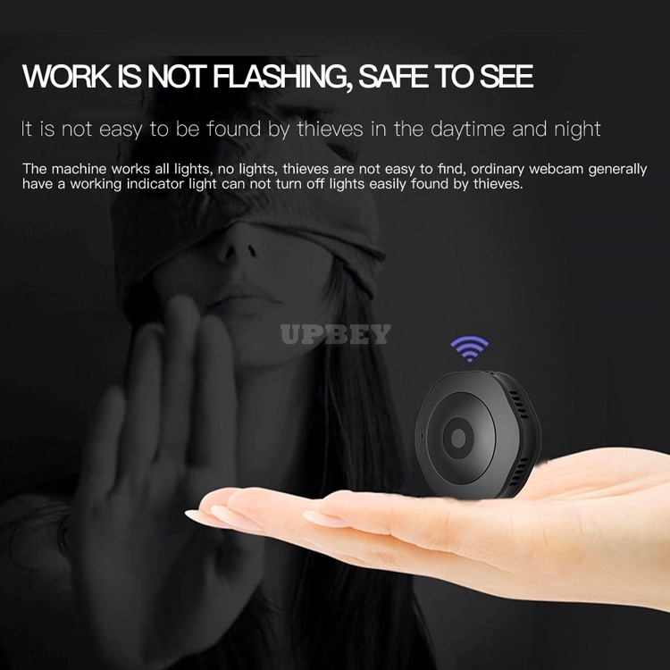 H6 WiFi Mini HD 1080P 120 Degree Wide Angle Wearable Smart Wireless Surveillance Camera Support Infrared Night Vision & Motion Detection Recording
