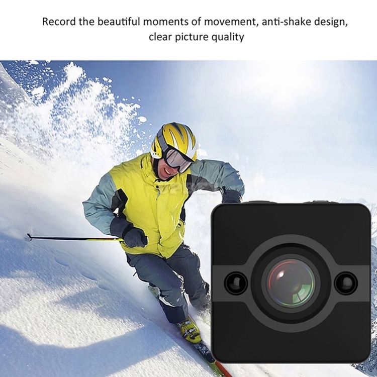 SQ12 Mini Sports Action Camera - FHD Resolutions,Loop-Cycle Recording, Motion Detection, Night Vision