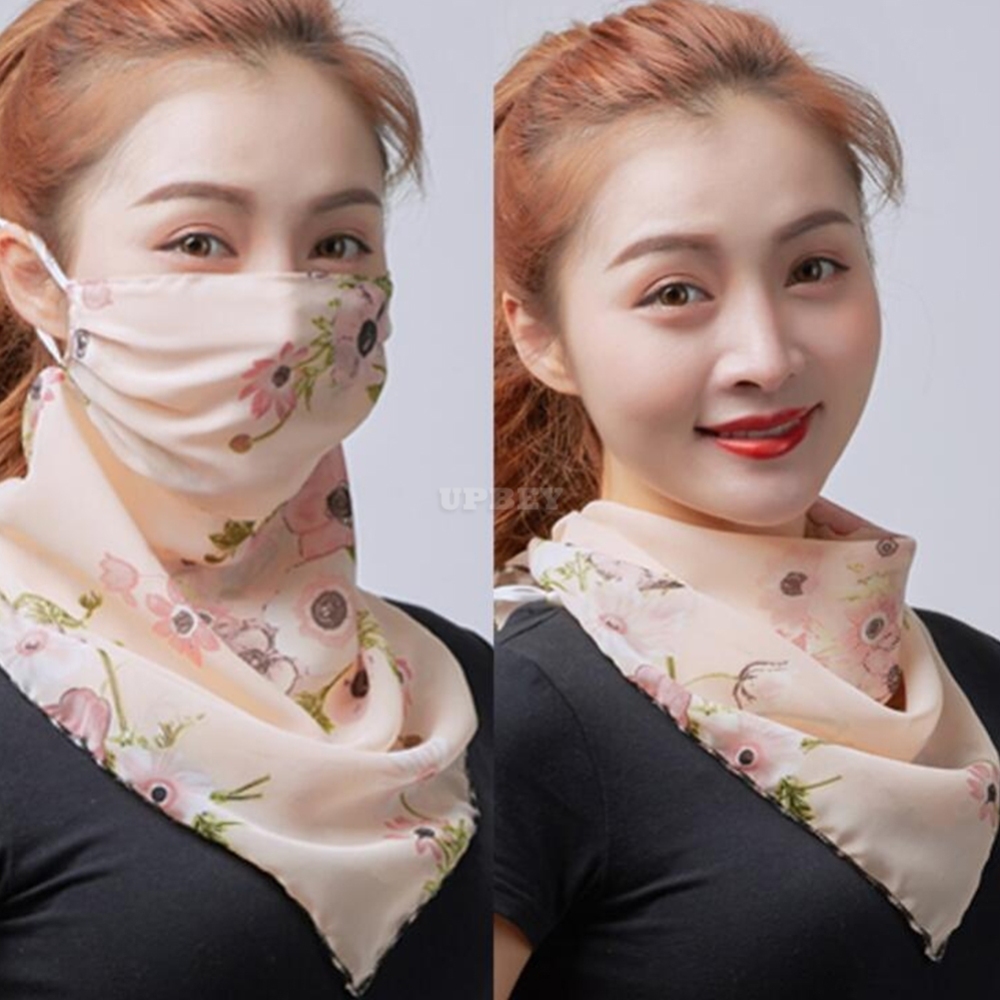 Unisex Sunscreen Face Mask Breathable Anti-uv Chiffon Mask X-02
