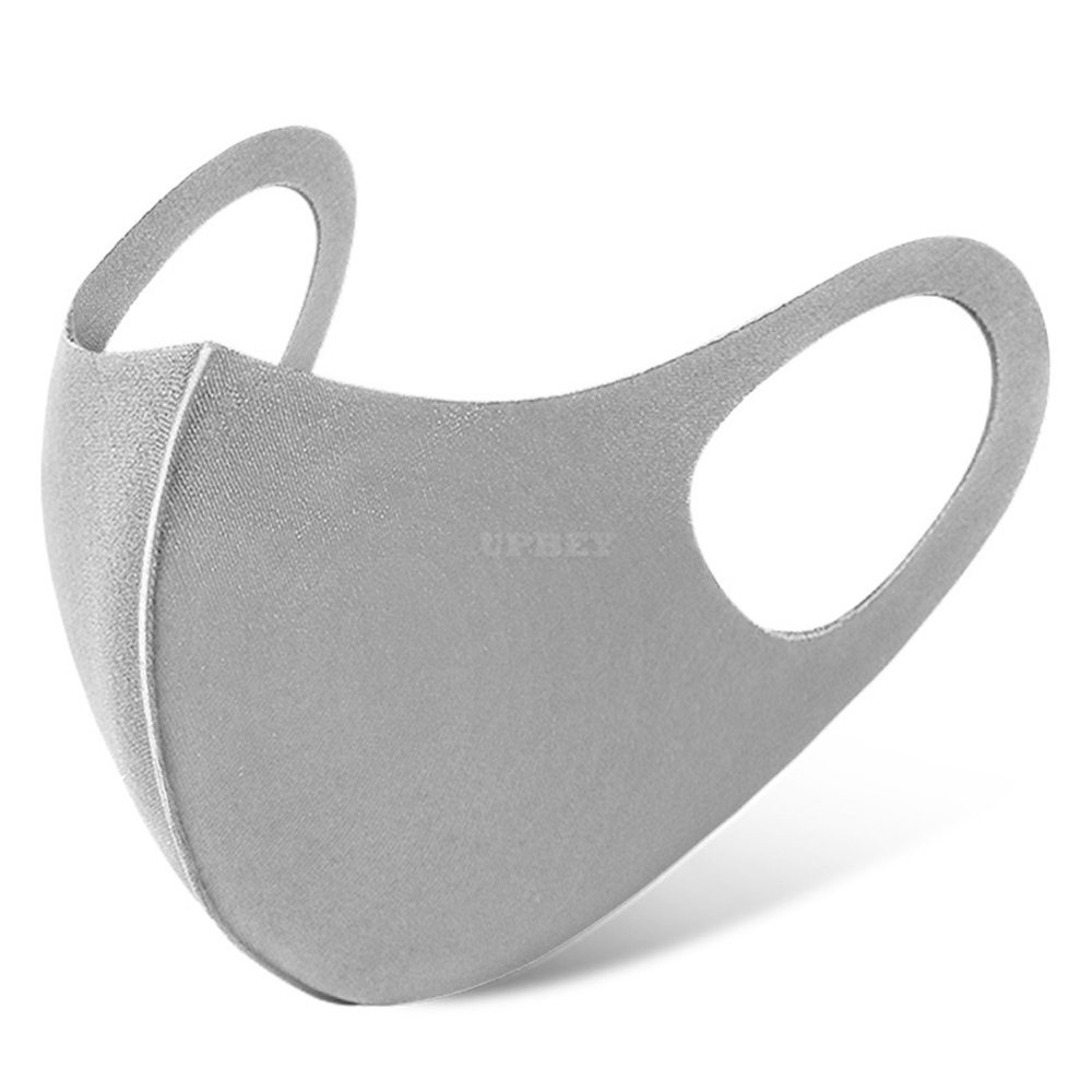 Washable Earloop Facial Mask Cycling Anti Dust Warmer Environmental Mouth Face Mask Respirator 1 gray_One size