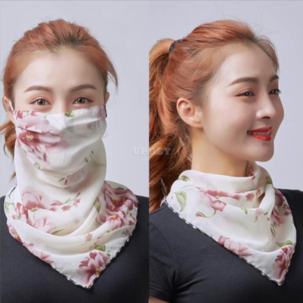 Unisex Sunscreen Face Mask Breathable Anti-uv Chiffon Mask B-02