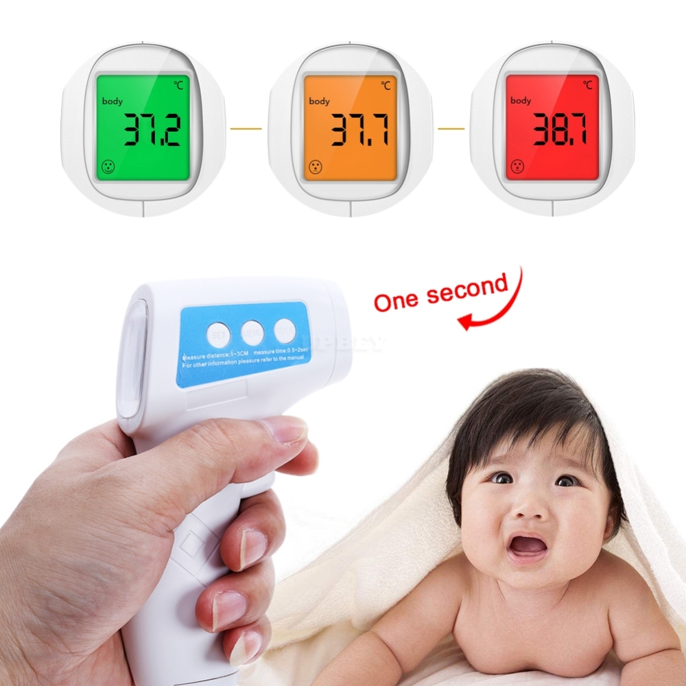 Baby Infrared Electronic Temperature Thermometer Baby Child Home Medical High Precision Dual-use Temperature Tools white