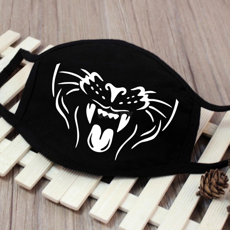 Men Women Riding Cotton Mask Breathable Dust-proof Facial Mouth Protection Fashion Black Mask KZ-3038