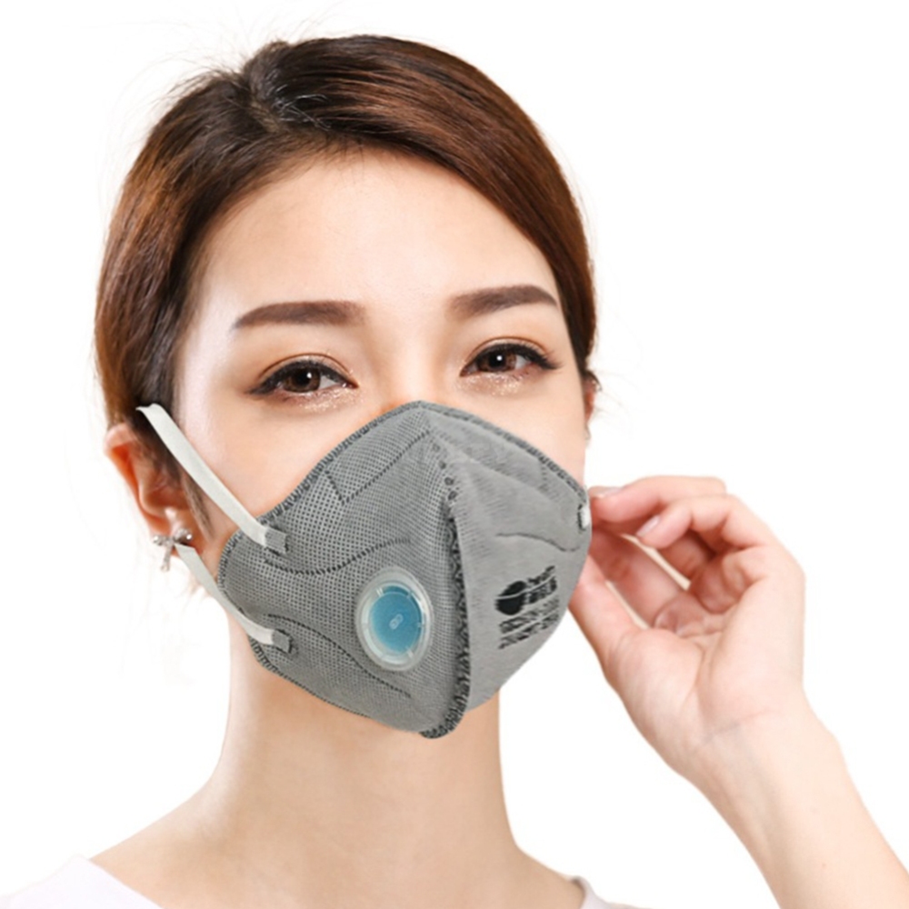 2pcs Disposable Face Mask Anti Pollution Mask Air Filter Mask Breathable Dustproof Mask