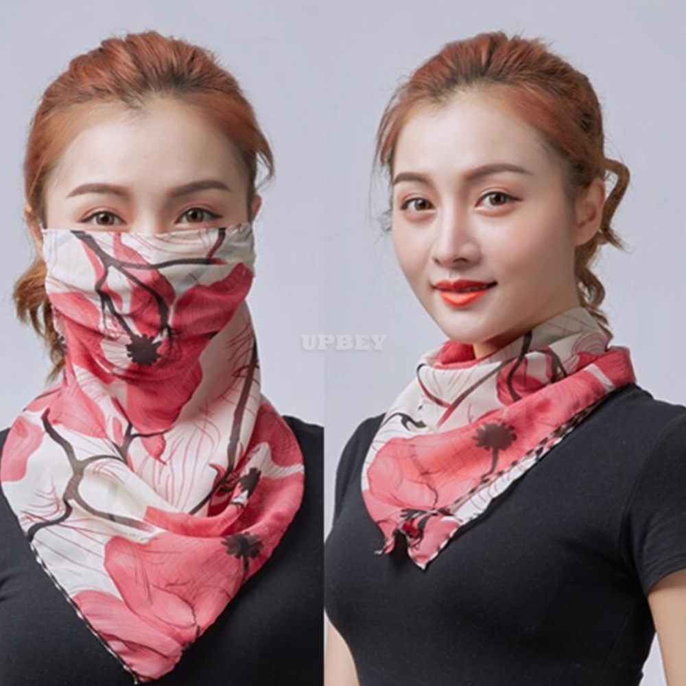 Unisex Sunscreen Face Mask Breathable Anti-uv Chiffon Mask F-01