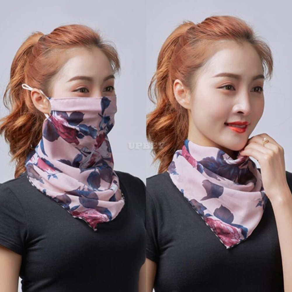 Unisex Sunscreen Face Mask Breathable Anti-uv Chiffon Mask X-03