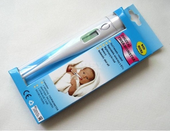 Baby Adult Digital LCD Body Thermometer with Memory Function Hard-head Clinical Thermometer for Baby Health Care